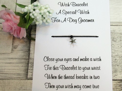 Dog groomer wish bracelet - groomer,