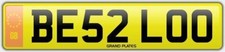 Number plate BE52 LOO
