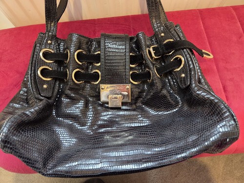 Jimmy choo python shoulder bag - python,