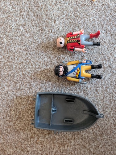 Playmobil row boat 2x pirate - row,