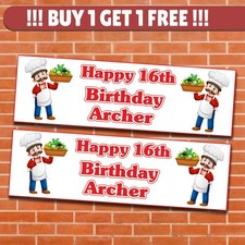 Personalised chef birthday - 2x,