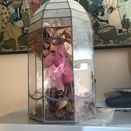 Antique lead glass - &, terrarium