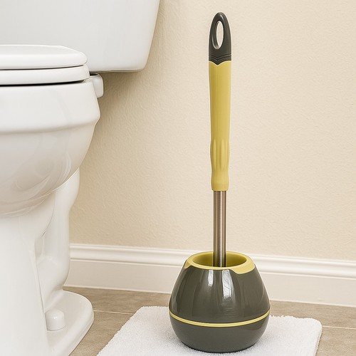 Toilet brush and holder set - toilet,