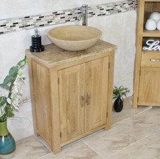 Solid oak bathroom - vanity, unit