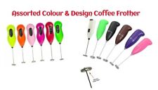 Milk & Black Coffee  Hot Chocolate Milk Frother Whisk Frothy Drink Mixer Stirrer