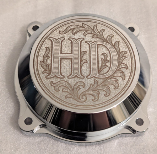 Custom engraved chrome d - chrome, h