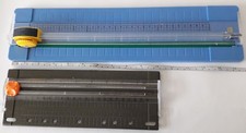 2 x small Paper Guillotine Cutters / Trimmers
