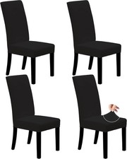 Versatile black chair covers - black,