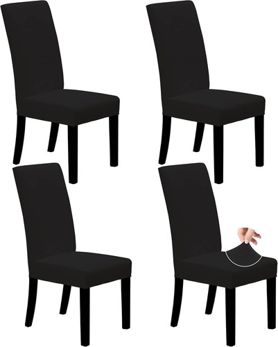Versatile black chair - chair, covers