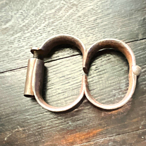 Metal police handcuffs - police,