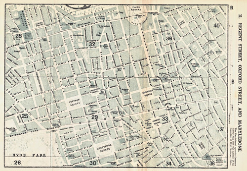 Map marylebone regent street - map,