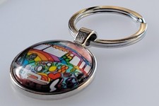 VW Bus Keychain Hippie