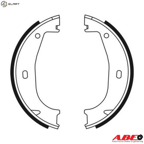Brake shoe set crb001abe - set, for
