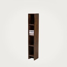 SOLID DARK MANGO CD BOOKCASE/SHELVING UNIT - INDIAN WOOD/WOODEN FURNITURE NEW