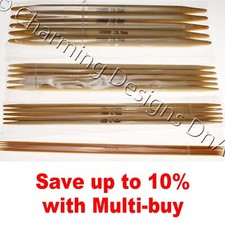 Set of 5 Bamboo Double Pointed