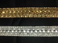25mm Silver/Gold Rhinestone