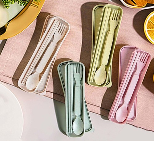 Reusable wheat straw cutlery - reusable,