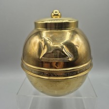 Liptons Brass Souvenier Tea Caddy Britiah Empire Exhibition 1924