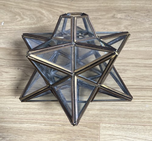 Moravian glass star pendant