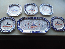 Arthur Wood Imari  sandwich plate And side Plates