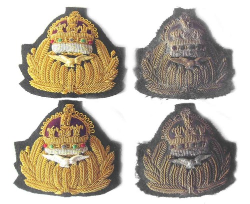 Rnas officer cap badge ww1 - rnas,