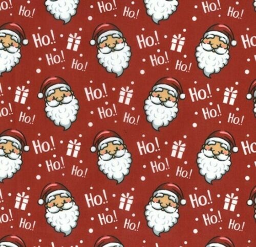 Christmas polycotton jolly - christmas,