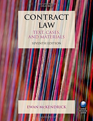 Contract law text - law, and