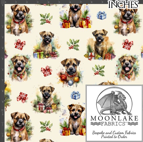 Christmas border terrier dogs - christmas,