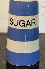Green cornishware sugar - tg,