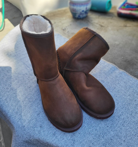 Ugg brown leather - brown,