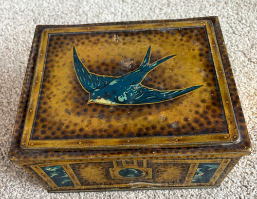 Vintage blue bird - vintage, chocolate