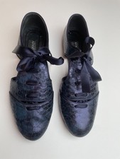 Armani navy womens flat shoes