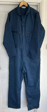 Vtg Boilersuit Coverall Size Large W36"/38"-L31" Men's Overalls Workwear Navy