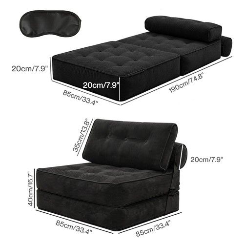 Convertible sofa bed - bed, 3-in-1