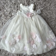 🌺 Beautiful Loose Petal Flowers Girls Bridesmaid Party Dress - Age 6 🌺 