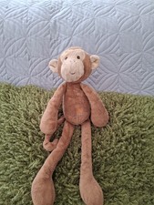 RARE MARKS & SPENCER M&S MONKEY ORANGE CROSS PLUSH  COMFORTER 2942 933 13" VGC
