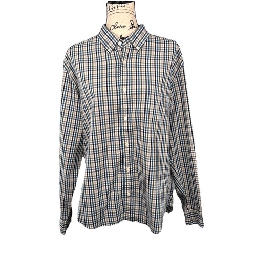 Crew shirt men plaid slim - xl,