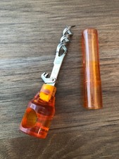 Vintage Irwinware Italy Orange Bakelite Wine Bottle Opener
