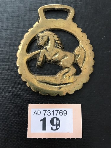 Vintage cast horse - horse, brass