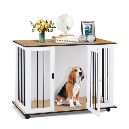 Wooden puppy cage - wooden,