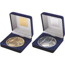 Cricket Medal in Case 70mm