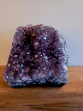 Natural Amethyst Druze Geode Quartz Crystal Cluster 1.4kg 10x12cm XL BK100