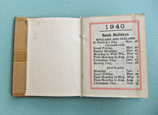 MINIATURE 1940 CALENDAR IN