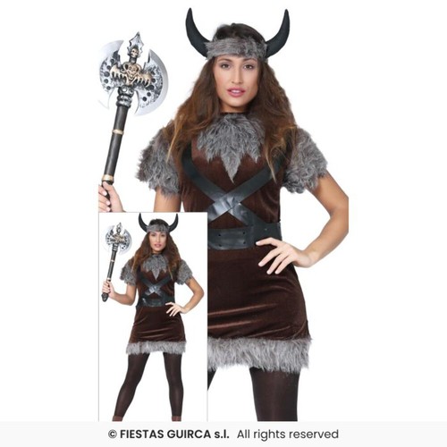 Ladies deluxe viking costume - ladies,