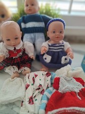3 Small 12inch Dolls