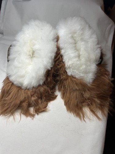 Alpaca fur adult slippers - alpaca,