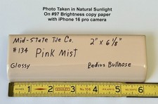 1pc. Peachy Pink Mist: 2" X 6"