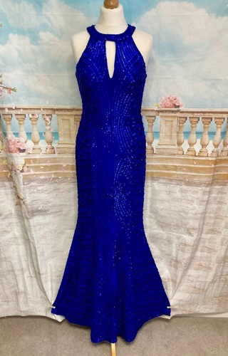 Quiz blue sequin evening prom - quiz,