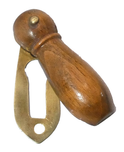 Wooden antique and - , brass