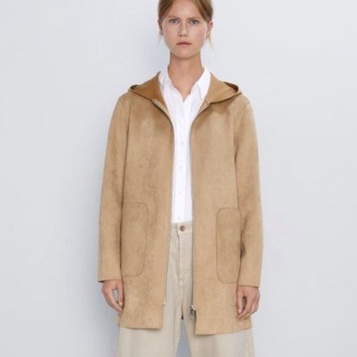 Nwot zara suede effect tan - zara,